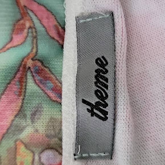 Vintage Floral Babydoll Tank Large Pastel Y2k 90s Fairy Cottagecore Stretchy - Picture 5 of 6